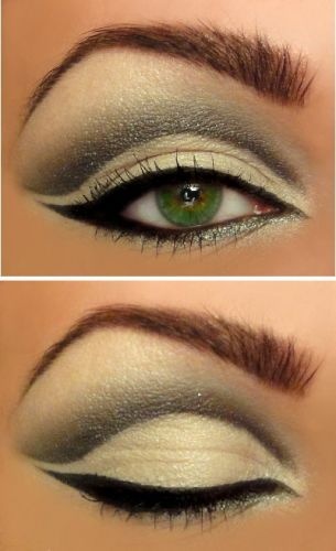 Вечерний макияж для зеленых глаз