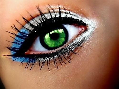 Макияж зеленых глаз