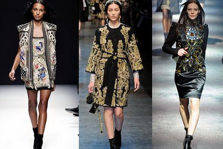 модные тенденции осени-зимы 2012-2013 барокко