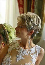 свадебные прически мода 2012