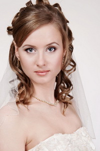 свадебные прически 2012