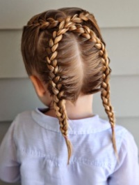 детские прически косы для длинных волос