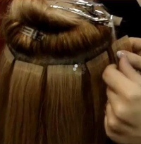 алгоритм ленточного наращивания волос дома