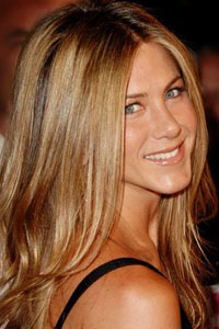 вечерний макияж для блондинок Jennifer Aniston