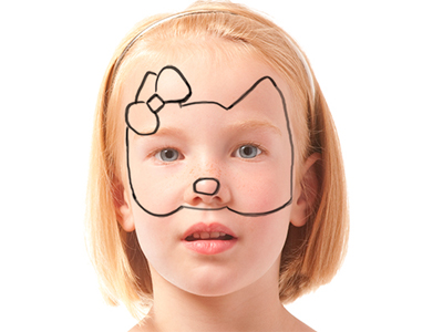 макияж Hello Kitty макияж Hello Kitty