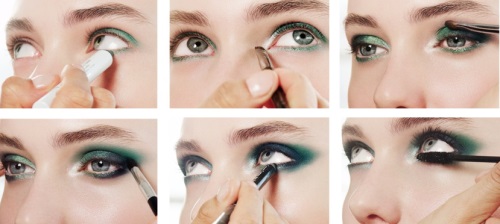техника макияжа глаз