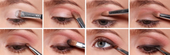 как сделать повседневный макияж серых глаз