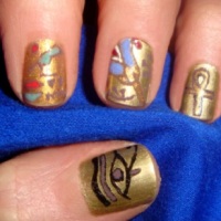 египетский рисунок ногтей