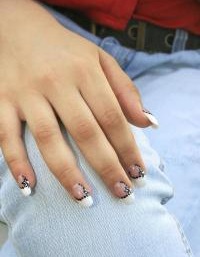 простая роспись ногтей